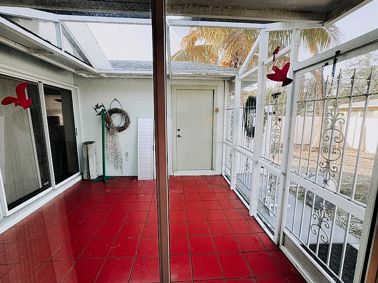 Small patio off back living area