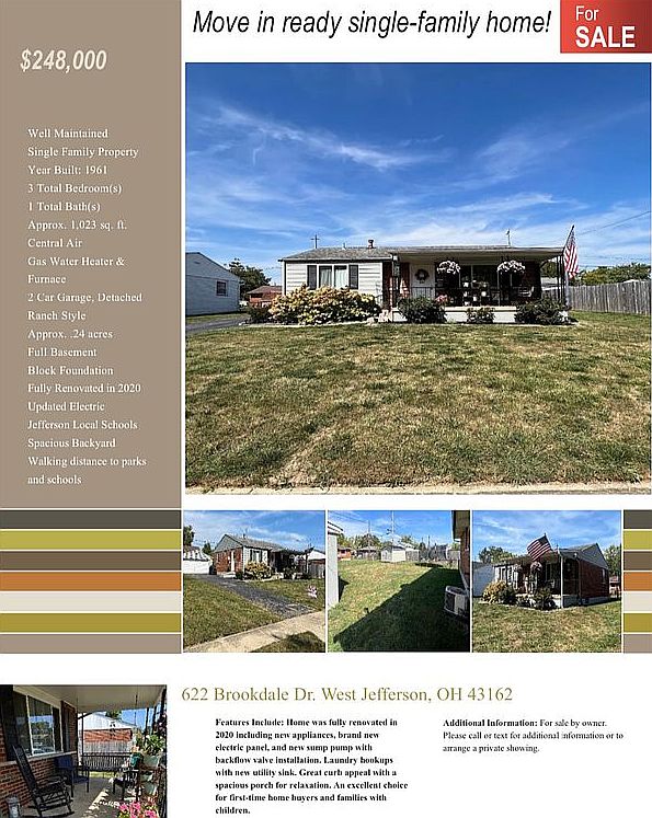 622 Brookdale Dr, West Jefferson, OH 43162 Zillow