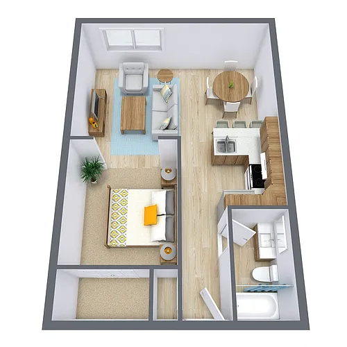 Floor plan Efficiency 01D