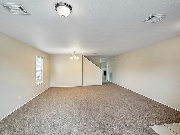 Formal dining and living areas