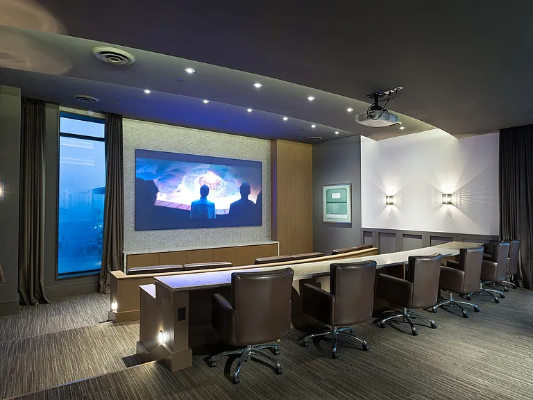 Media Room with HD Projector and Cinema-Style Seating