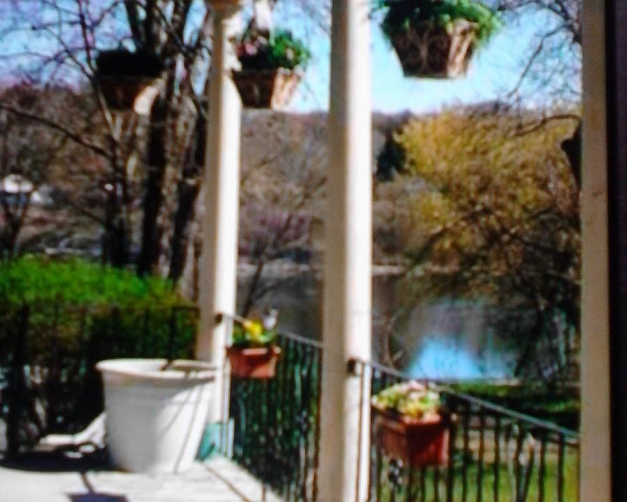 View from large wraparound porch
