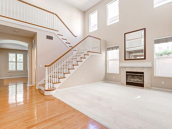 Elegant Living Room with gas fireplace.
