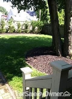 PVT YARD WITH CUSTOM MADE LATTICE FENCE