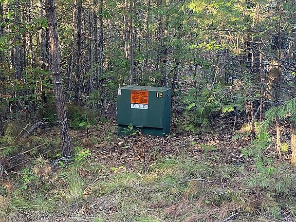Underground power on site