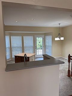 Kitchen with dining space.
