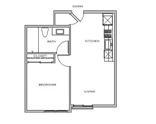 Floor plan One Bedroom