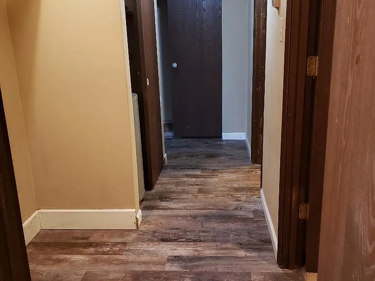 hallway with w/d hookup