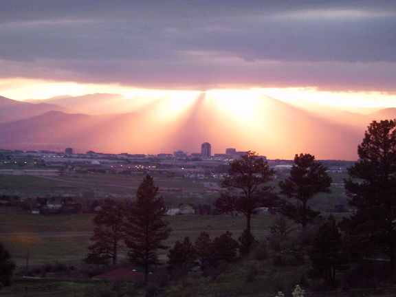 Sunset from the deck