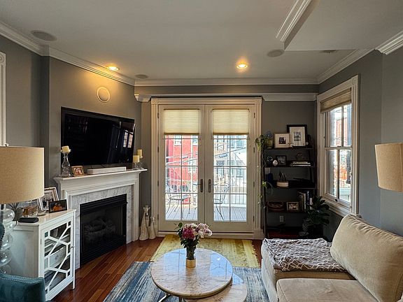 Living Room with Walk-out Patio