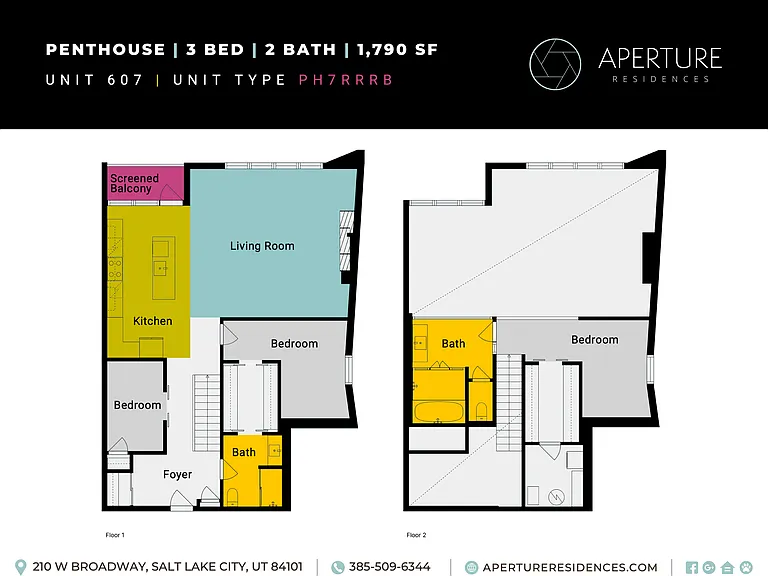 Unit 607 Aperture - Floor Plan Inserts Unit 607 Aperture - Floor Plan Inserts