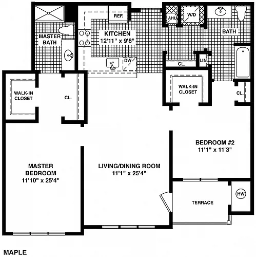 Floor plan Maple