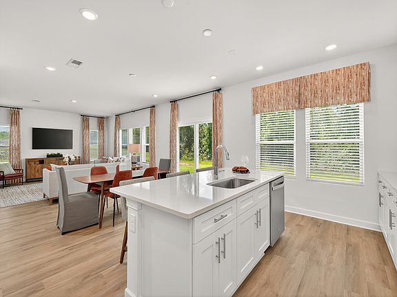 Kitchen in the Dakota floorplan at a Meritage Homes community in Charlotte, NC.