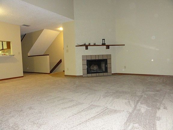 wooden fireplace