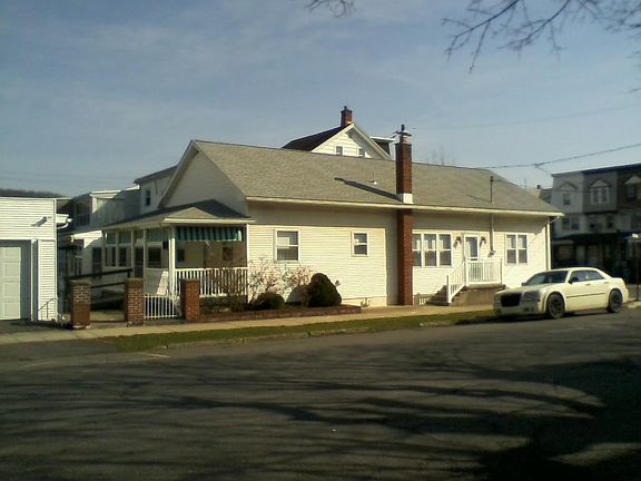 Street view looking northeast.