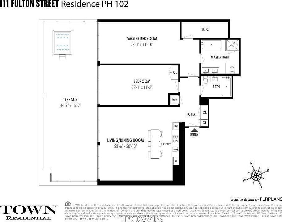 1st image of 111 Fulton St Penthouse 102