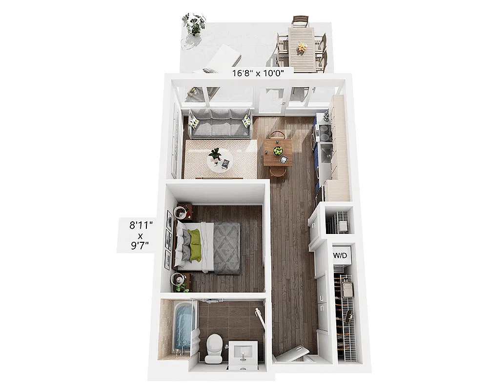 Floor plan Studio E1M