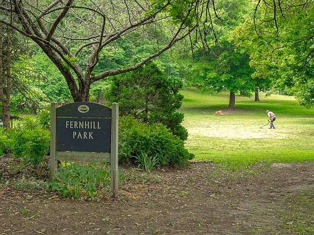 Across from Fernhill park