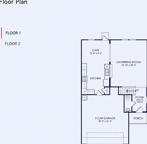 Fox Hollow Floor Plan, Quick Move-In Home, Floor 1