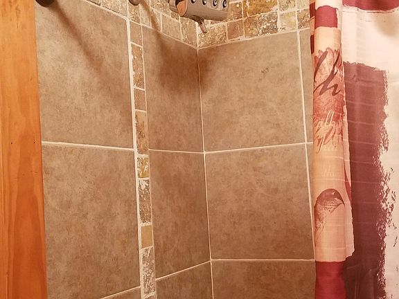 Hall bath, waterfall shower