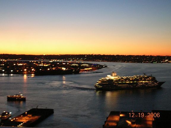 View of Dusk on the Bay