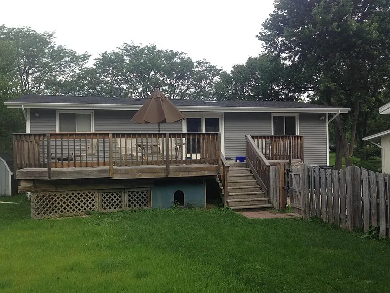 Deck and yard