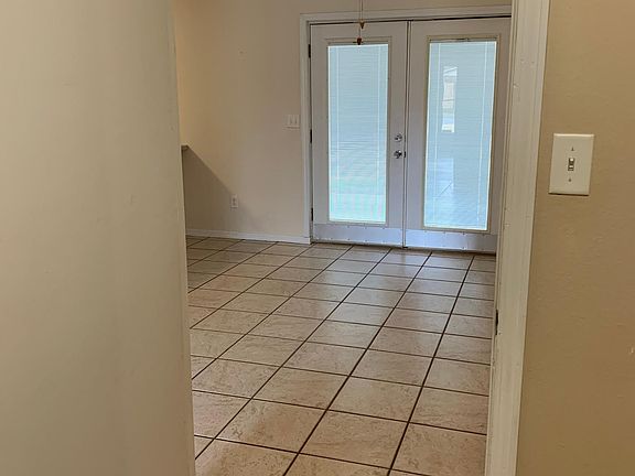 View of dining room from laundry room
