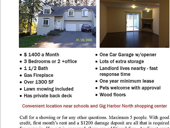 Brochure of rental