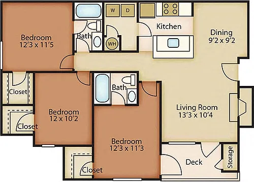 Floor plan Carlisle - 3x2