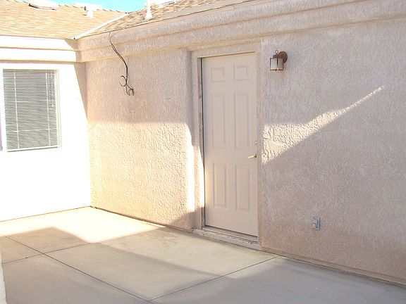 Private back patio