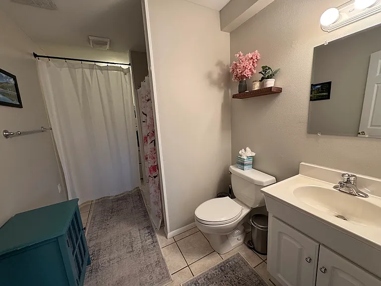 basement level bathroom