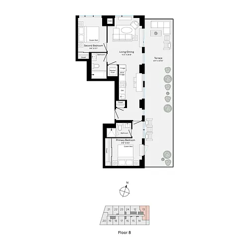 Floor plan E813