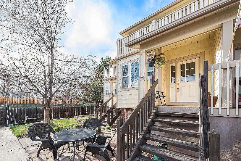 Patio by the front entry.