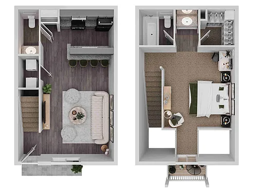 Floor plan 1X1.5-TB