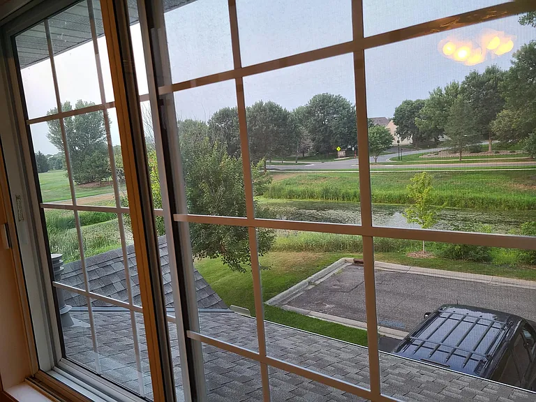 View from an upstairs bedroom