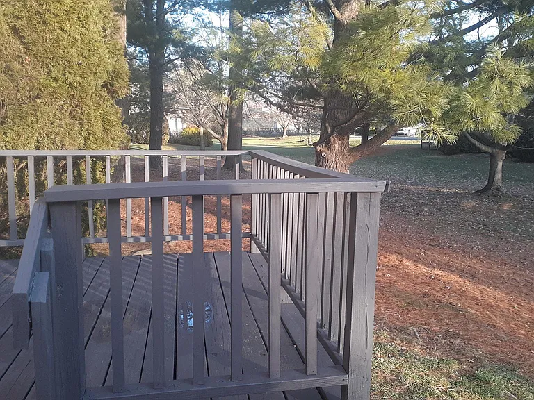 Looking across rear deck.