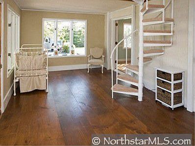 fun spiral stairs go up to teen haven or office