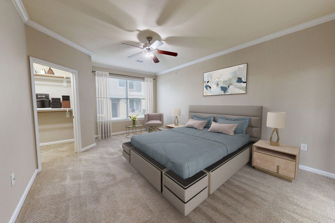 Spacious Bedroom with Large Window