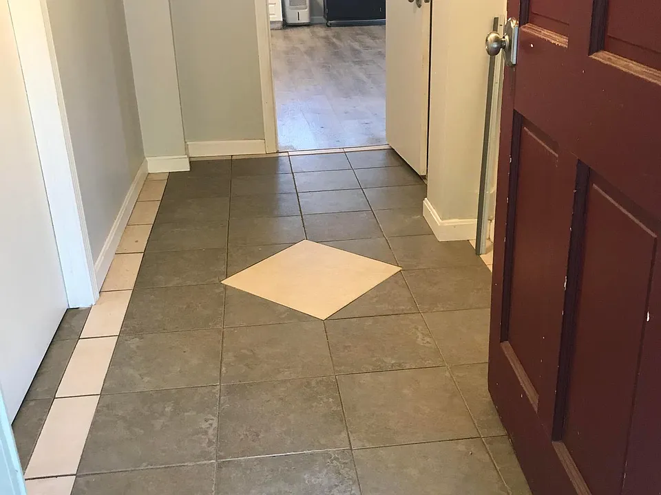 tiled entryway