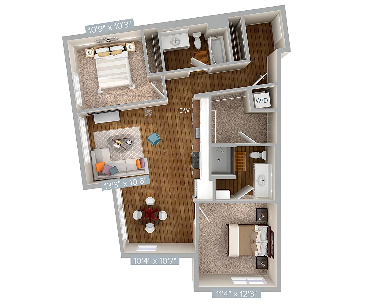 Floor plan B3A-1029