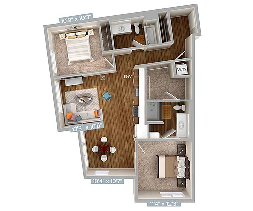 Floor plan B3-1029