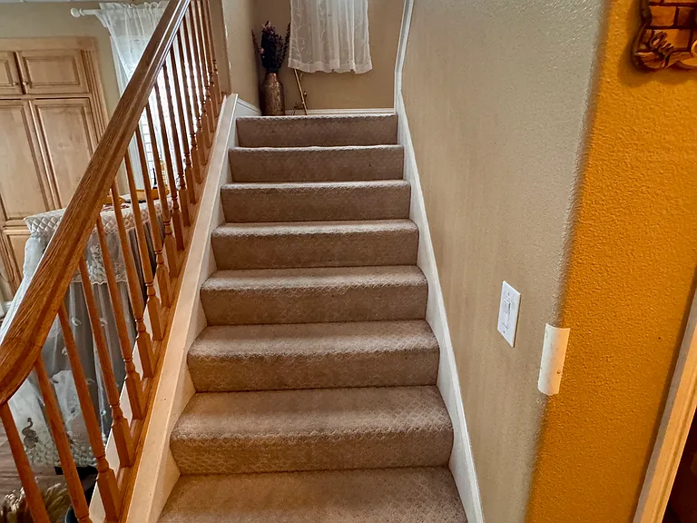Steps to 2nd floor