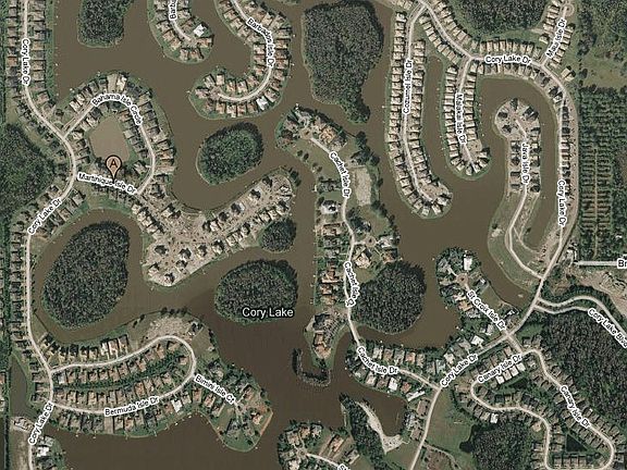Overhead view of Cory Lake!