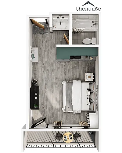 Floor plan Studio - S2
