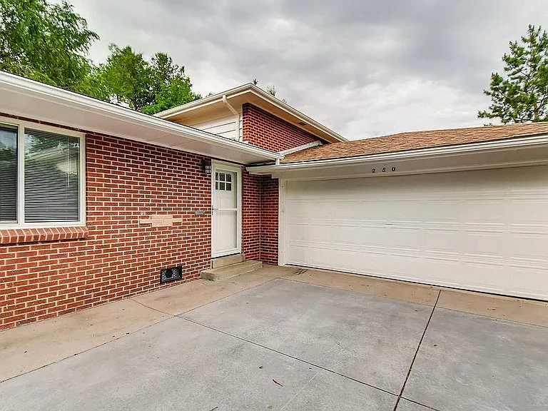 Front door and driveway