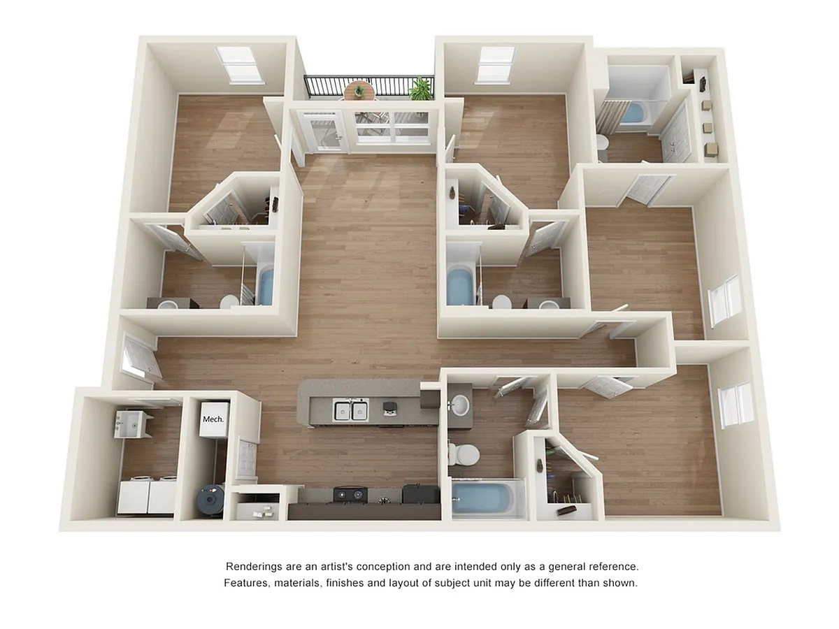 Floor plan 4BR - Premium