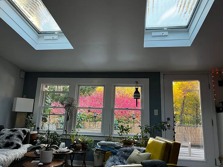 view from living room area