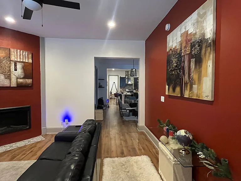 Living room with gas fireplace