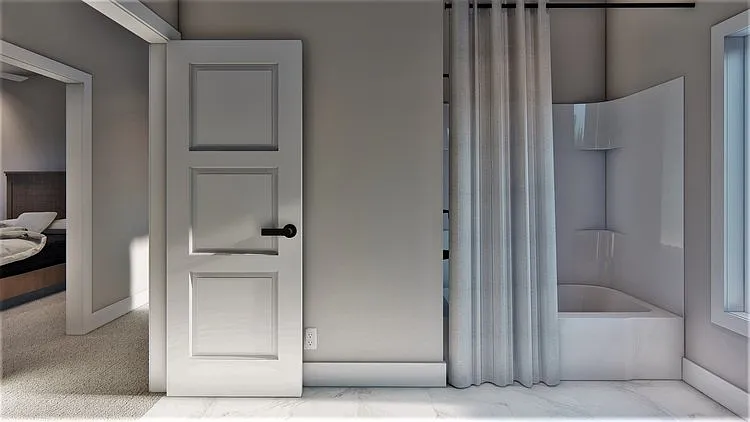 Bathroom rendering at Lyric Townhomes.