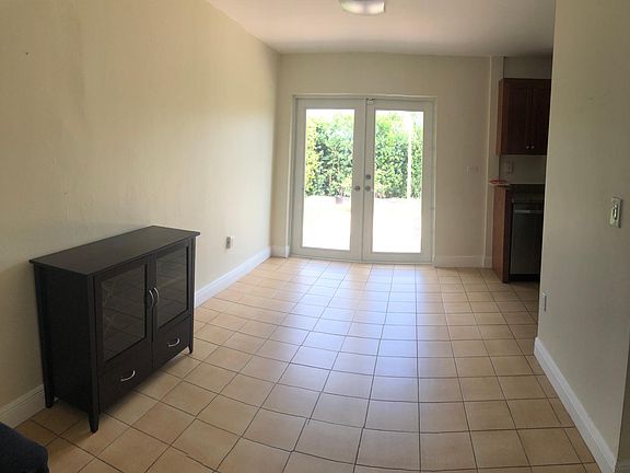 Dining area opening to back yard patio